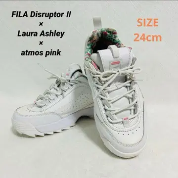 FILA 디스럽터 2 로라 애슐리 x 아토모스 핑크 콜라보 스니커즈