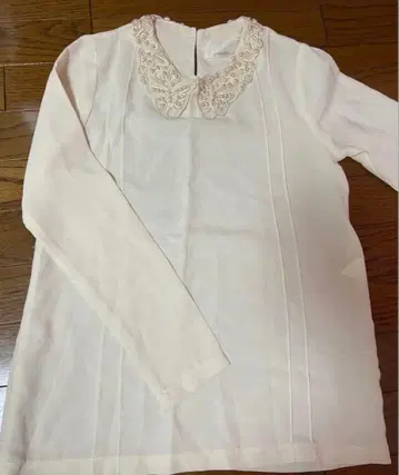 Narcissus 펄 카라 부착 셔츠 블라우스