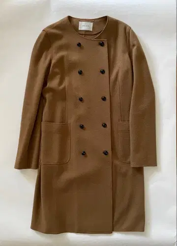 BEIGE. 더블 브레스트 코트 베이지