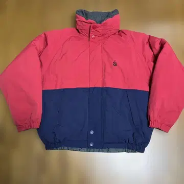 nautica 리버서블 다운 자켓 XL 상당 빨간색/네이비/그레이
