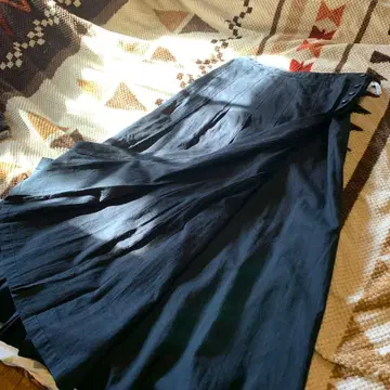 잉게보그 블랙 플레어 스커트 6 버튼 (랩 스커트)