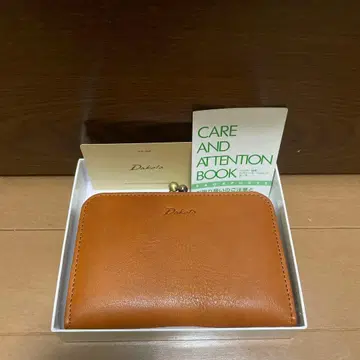 미사용 새상품 박스 포함 Dakota 이단 가마구치 지갑 라르고 카멜