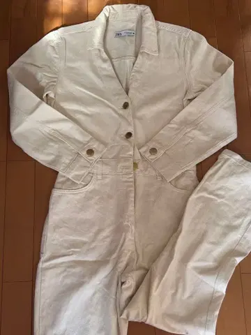 ZARA 아이보리 올인원 M 사이즈 살롱 반려동물