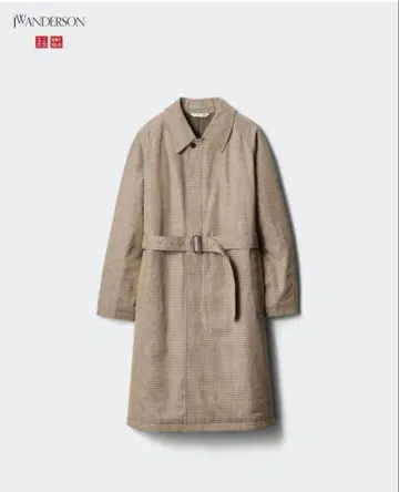 UNIQLO x JW ANDERSON 체크 트렌치코트 M 새상품급