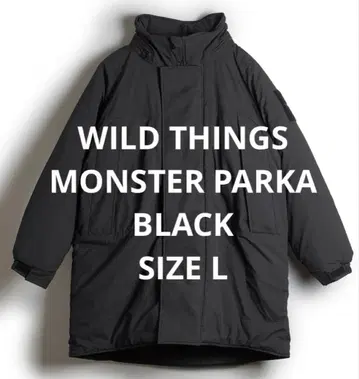 WILD THINGS 몬스터 파카 BLACK L
