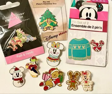 디즈니 크리스마스 핀셋 9개