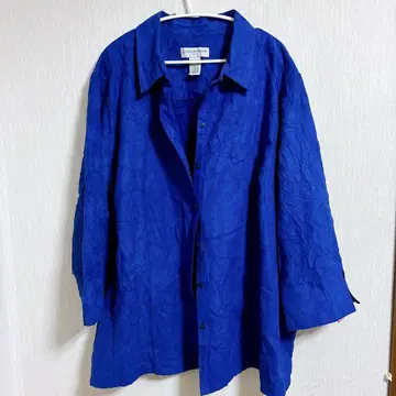 새상품급 블루 셔츠 자켓