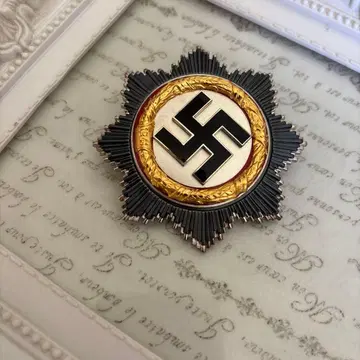 새상품 놋쇠 브로치 스와스티카 디자인