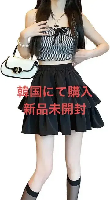 미니 스커트 여성용 프릴 티어드 체형 커버 슬림 스커트