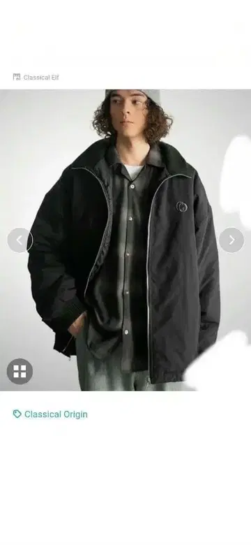 Classical Origin 리브 하이넥 충전솜 자켓