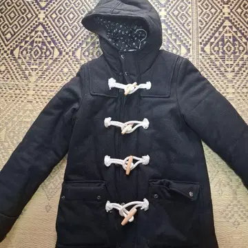 X-GIRL 블랙 더플 코트