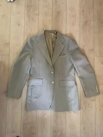 그레이 스트라이프 테일러드 자켓 jc penny