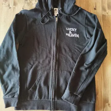 LUCKY & HEAVEN 블랙 후드티 S 사이즈