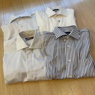 [ HILTON 등 ] 긴팔 와이셔츠 4장 세트