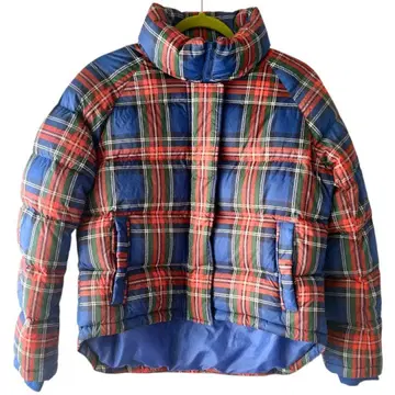 유니클로 JW ANDERSON 체크 무늬 다운 자켓 S 사이즈