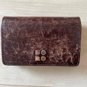 케이트 스페이드 다크 브라운 가죽 명함지갑