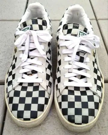 X-girl PUMA 콜라보 CHECKERED SUEDE 스니커즈 27