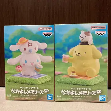 산리오 시나모롤 폼폼푸딩 피규어 2개 세트 사이좋은 메모리즈