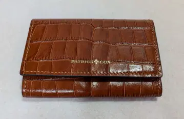 새상품 패트릭 콕스 PATRICK COX 브라운 가죽 카드 홀더
