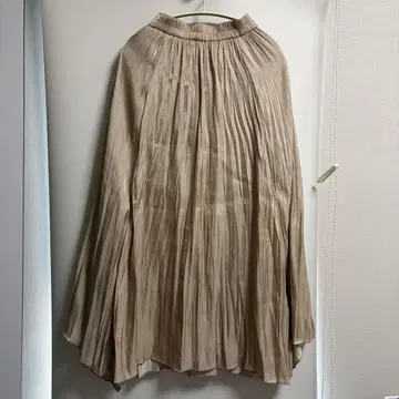 SNIDEL 플리츠 스커트 베이지