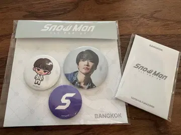 Snow Man 팝업 태국 방콕 후카사와 타츠야 캔뱃지 트레이딩 카드