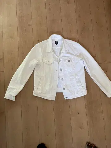화이트 데님 자켓 GAP