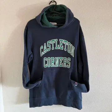 Champion 후드티 X-LARGE 네이비