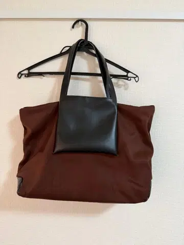 CAMPER 브라운 토트백 대용량