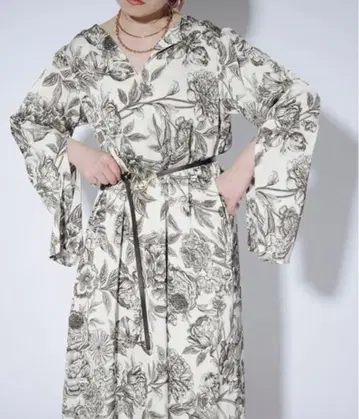 3way 넥 모듬 플라워 드레스