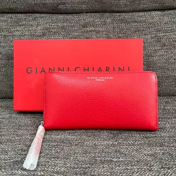 새상품 GIANNI CHIARINI 레드 장지갑 잔니 키아리니