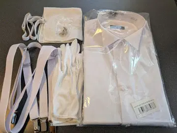 신랑 잡화 세트 5점 & 턱시도 셔츠 M 사이즈