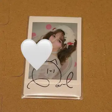 하야세 노엘 LARME 라르무 친필 사인 폴라로이드