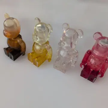 Jellybean 베어브릭 클리어 4체 세트 BE@RBRICK