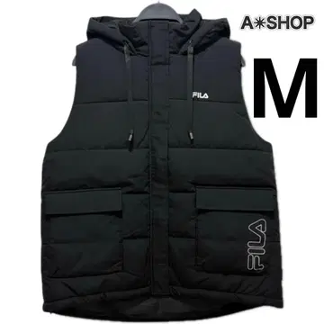 새상품택 FILA 휠라 여성용 충전솜 베스트 M 블랙 아우터 골프