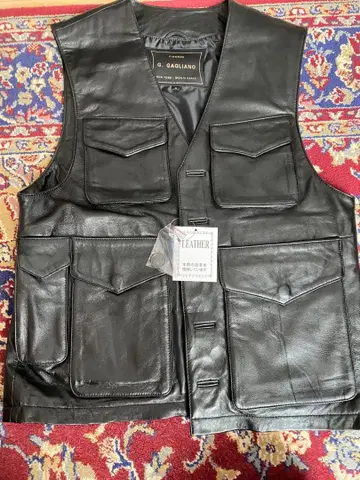 라무 가죽 베스트 M 사이즈