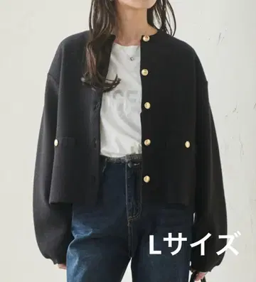 RANAN 택 포함 새상품 블랙 가디건 L 사이즈 버튼 포함