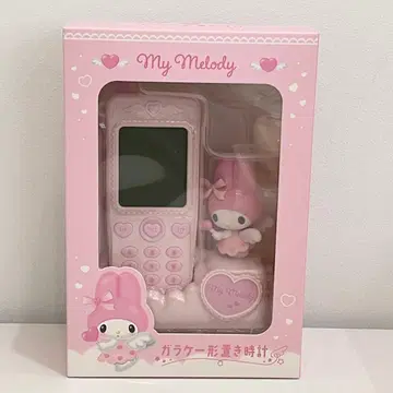 [ 미사용 새상품 ] 폴더폰 모양 탁상 시계 마이멜로디 산리오