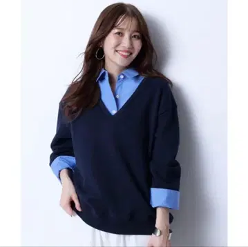 JUSGLITTY 셔츠 레이어드 풀오버 트레이닝복 맨투맨 새상품!