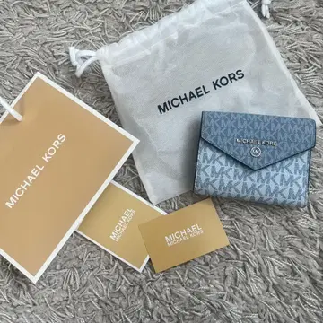 MICHAEL KORS 3단 폴더형 지갑 블루