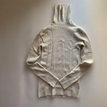 IENA 이에나 울 100% 터틀넥 니트 하이넥 리브 니트