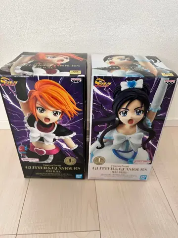 빛의 전사 프리큐어 큐어 화이트 & 큐어 블랙 피규어 2종 세트