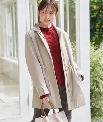 ikka SORONA 발수 5WAY 코트 베이지