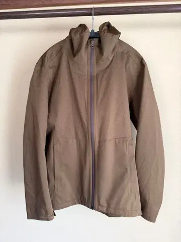 UNIQLO 후드 부착 나일론 자켓 S 브라운