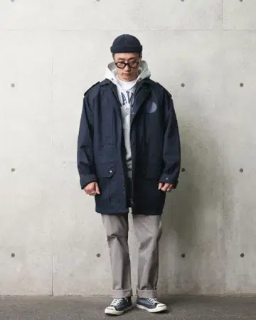 네이비 마운틴 후드티