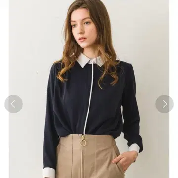 TONAL 클레릭 셔츠 네이비