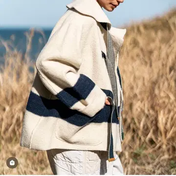 45R 융모 숏코트