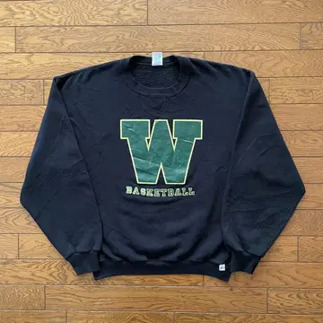 러셀 애슬레틱 맨투맨 블랙 농구