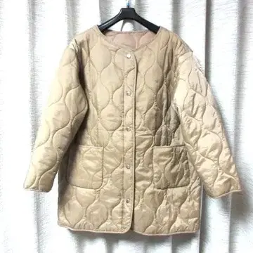 JUNOAH 노카라 퀼팅 자켓