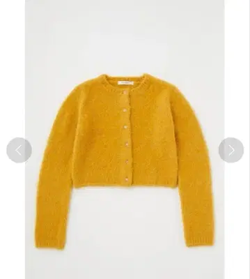 MOUSSY 머스타드색 긴팔 가디건 새상품급