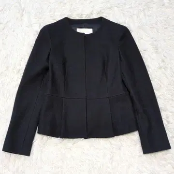 Ballsey 노카라 자켓 페플럼 블랙 작은 사이즈